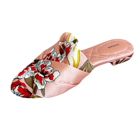 Birdies Songbird Peach Floral Mules - Picture 1 of 10